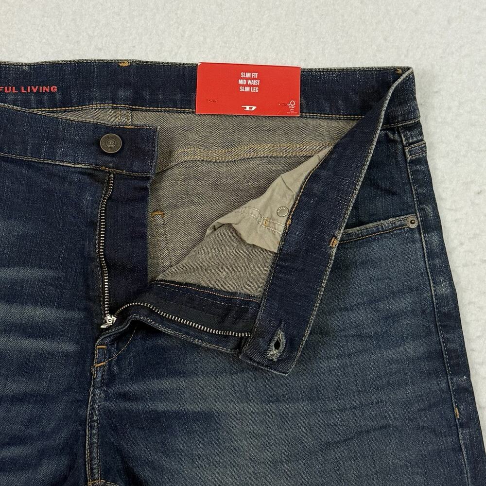 Diesel Mens Jeans Size 40x32 2019 D Strukt 09C73 Made in Italy - Picture 10 of 16
